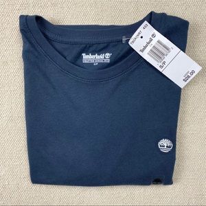 Timberland Mens Small Short Sleeve Blue Shirt